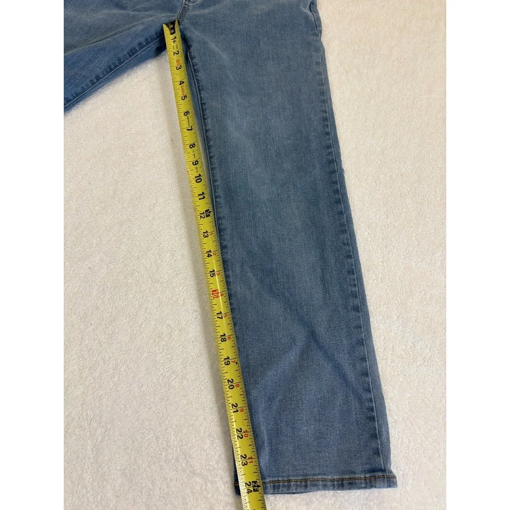 Gap Jeans Kids 10 Blue Denim Medium‎ Wash 24 Inseam Cotton Stretch Straight Leg